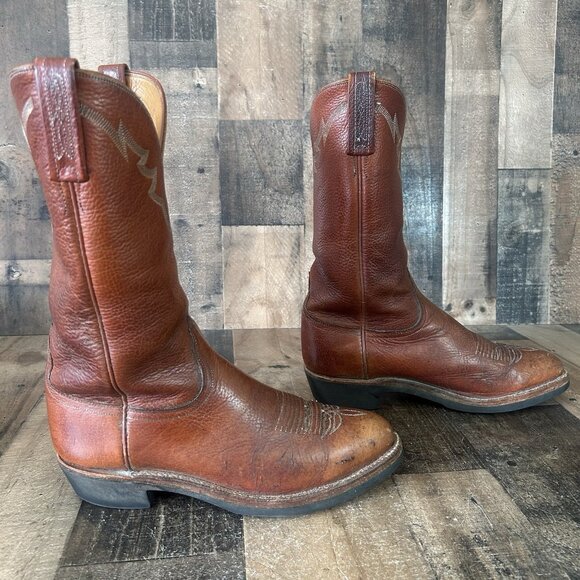 Lucchese 2000 Rubber Sole T3063R Cowboy Boots Mens 10.5 D - Picture 3 of 12